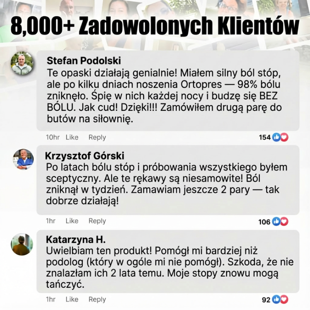 Ortopres - Kompresyjna Opaska na Ból Stopy