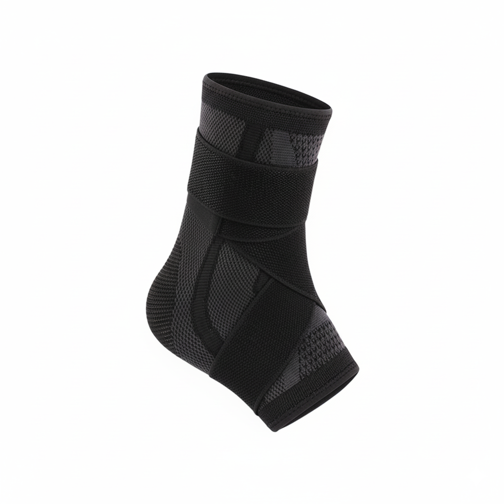 Foot Sleeve with Support Straps (black)