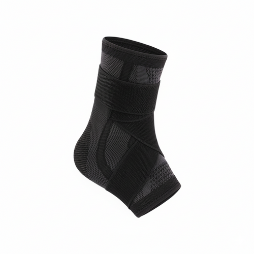 Foot Sleeve with Support Straps (black)