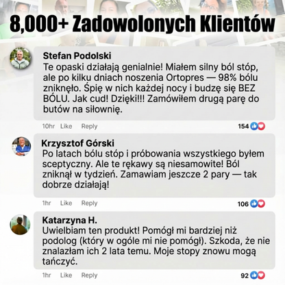 Ortopres - Kompresyjna Opaska na Ból Stopy